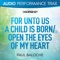 For Unto Us a Child Is Born/Open the Eyes of My Heart (Original Key Trax With Background Vocals) artwork