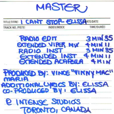I Can't Stop: The Masters - EP - Elissa