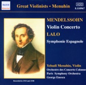 Mendelssohn: Violin Concerto - Lalo: Symphonie Espagnole (Menuhin) (1933, 1938) artwork