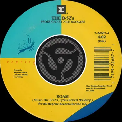 Roam [Edit] / Bushfire [Digital 45] - Single - The B-52's