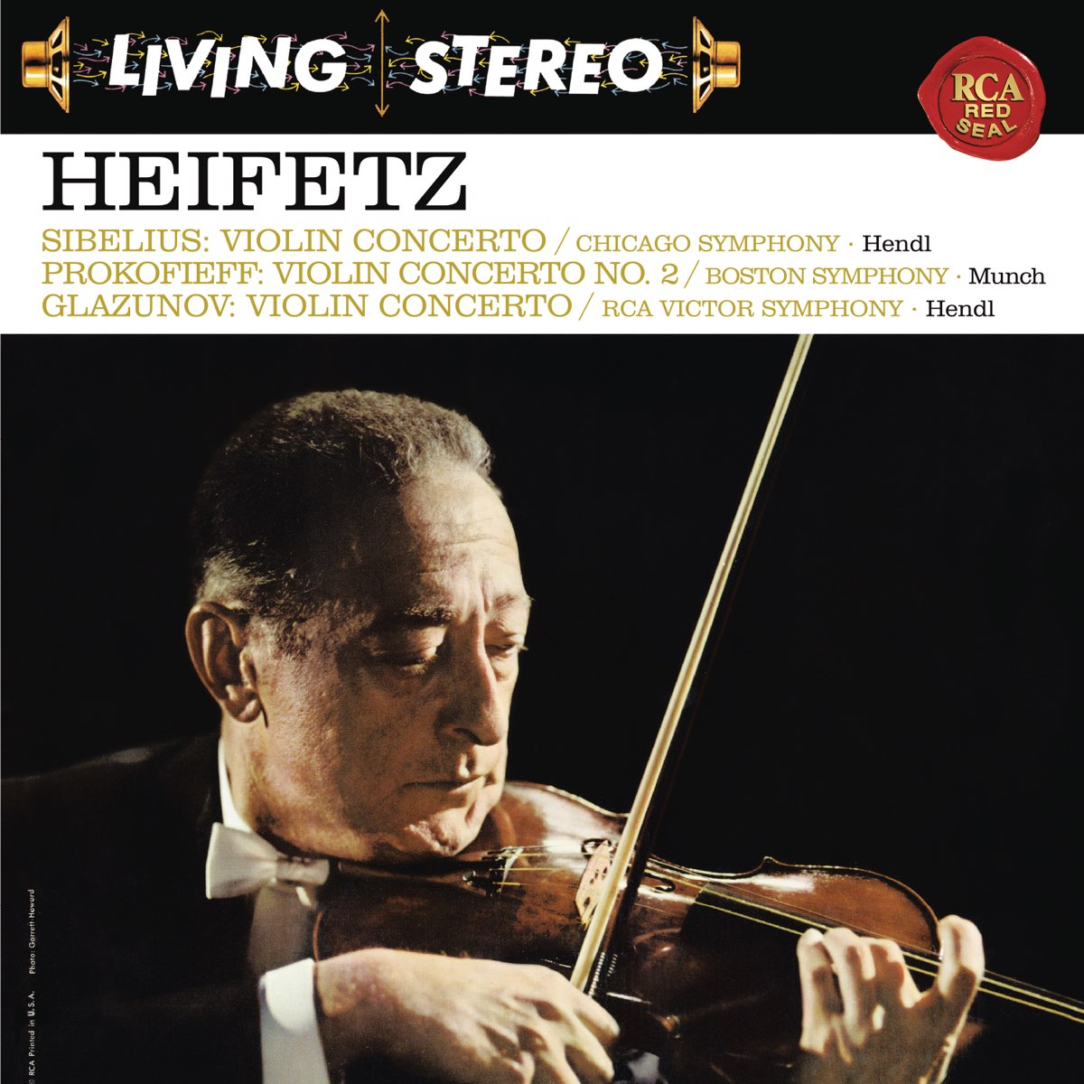 ‎sibelius Prokofiev And Glazunov Violin Concertos Heifetz Remastered By Jascha Heifetz On