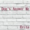 Don't Answer Me - Evita lyrics