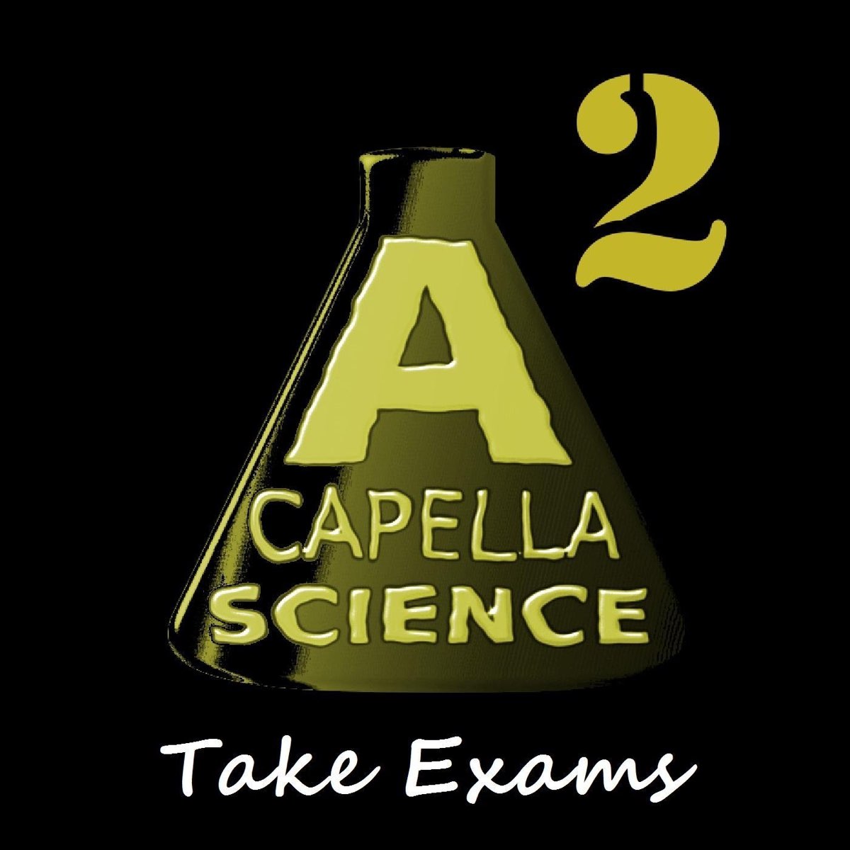 Exams are taken. Take an Exam. Acapella надпись.