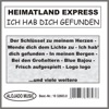 Heimatland Express - Wende dich dem Lichte zu