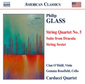 Glass: String Quartet No. 5, Suite from Dracula & String Sextet artwork
