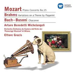 Mozart: Piano Concerto No. 15 - Brahms: Variations on a Theme of Paganini & Bach, Busoni: Chaconne by Ettore Gracis, Orchestra I Pomeriggi musicali & Arturo Benedetti Michelangeli album reviews, ratings, credits