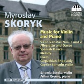 Skoryk: Music for Violin and Piano artwork