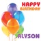 Happy Birthday Alyson - The Birthday Crew letra