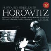 Horowitz - Recital at Carnegie Hall 1951 artwork