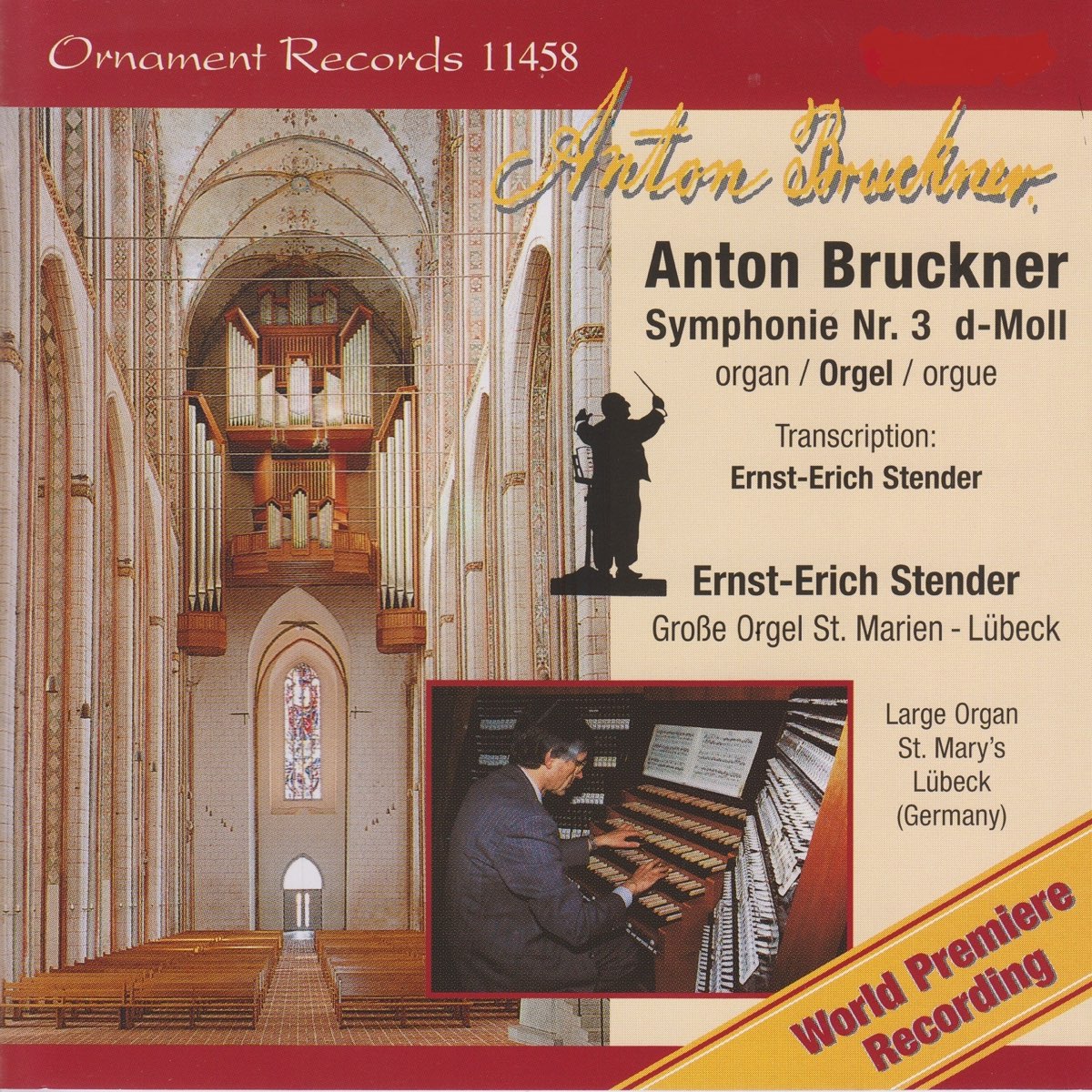 ‎Anton Bruckner: Symphonie No. 3, Große Orgel, St. Marien, Lübeck (1877 ...