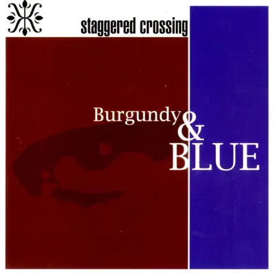 Burgundy & Blue - Staggered Crossing