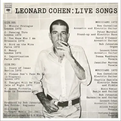 Live Songs (Remastered) - Leonard Cohen Live Songs (Remastered) - Leonard Cohen