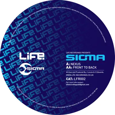 Nexus / Front to Back - Single - Sigma