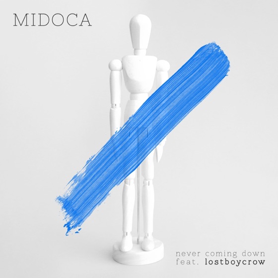 Cover artwork for Never Coming Down (feat. Lostboycrow)
