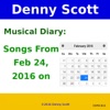Musical Diary: Songs from Feb 24, 2016 On