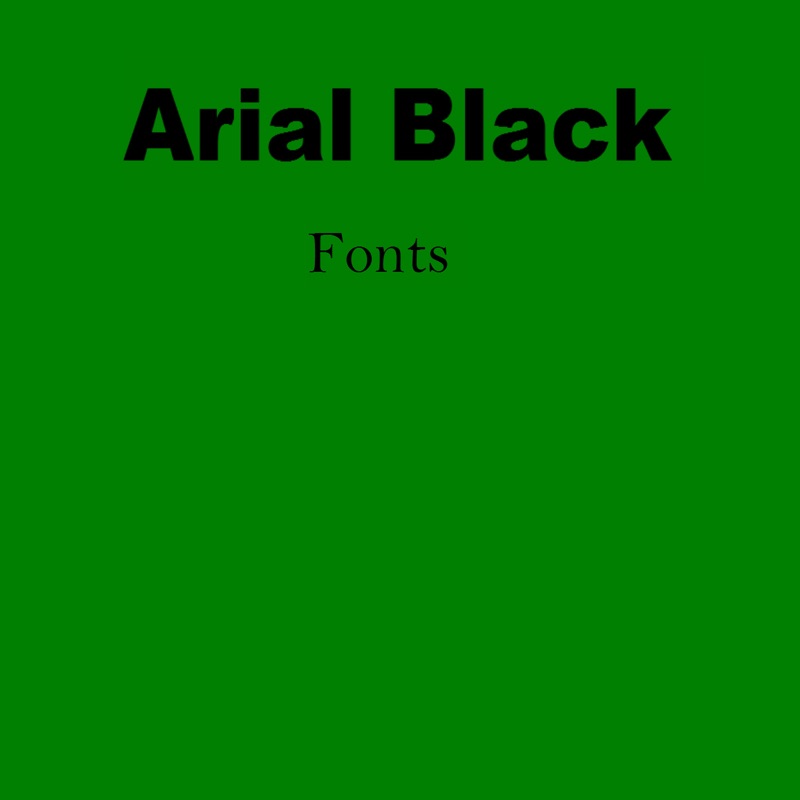 Arial black