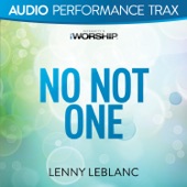 No Not One (Original Key Without Background Vocals) artwork