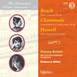 BEACH/CHAMINADE/HOWELL/PIANO CONCERTOS cover art