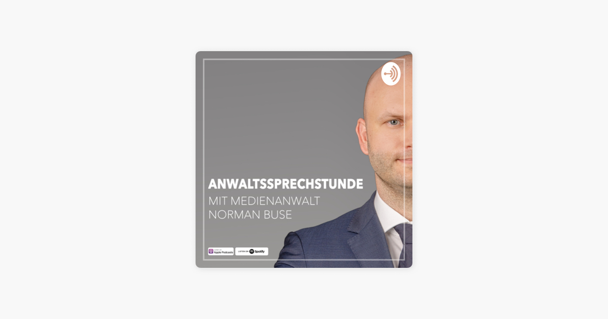 Anwaltssprechstunde - Der Rechtspodcast Der BUSE HERZ GRUNST ...