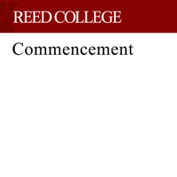 Reed College Commencement podcast