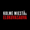 Kolme miestä ja elokuvasauva artwork