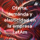 Oferta, demanda y elasticidad en la empresa LatAm