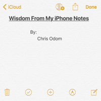 Wisdom From My iPhone Notes podcast