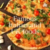 Famous Italian and UK foods artwork