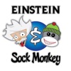 Einstein & Sock Monkey artwork