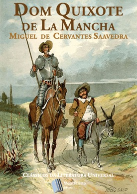 Capa do livro O Cavaleiro da Triste Figura de Miguel de Cervantes