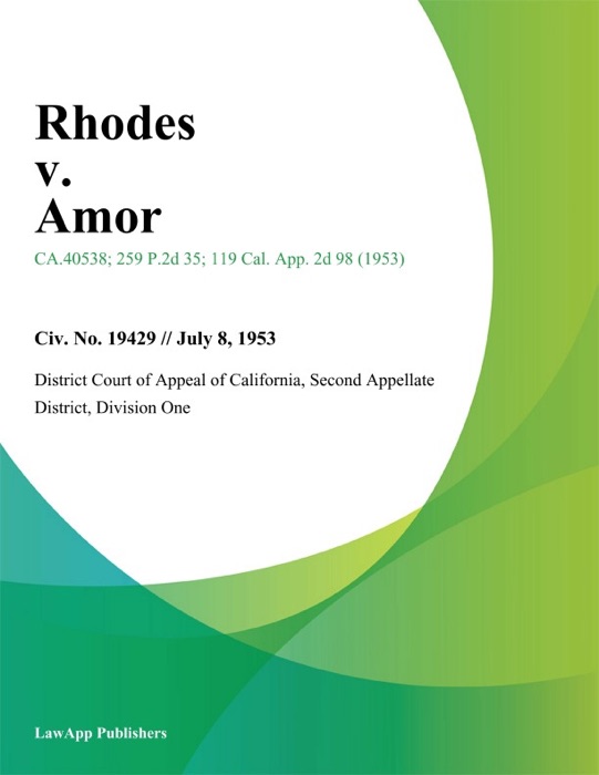 Rhodes v. Amor