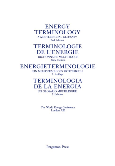 Energy Terminology