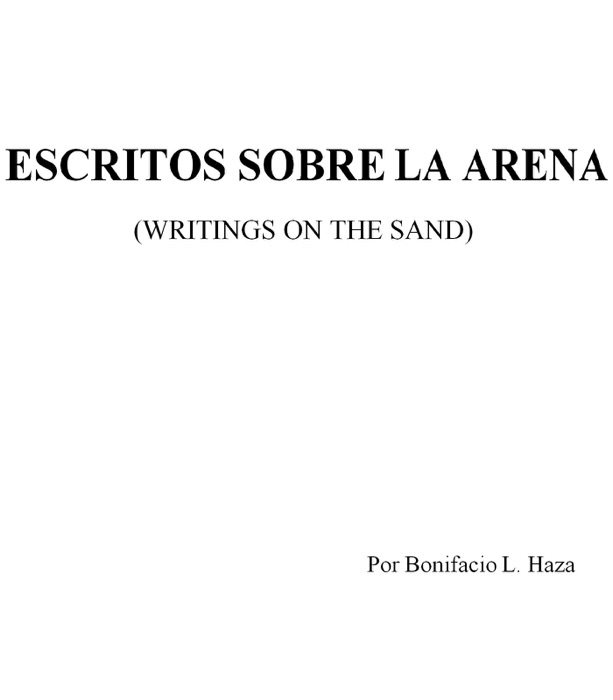 Escritos sobre la arena