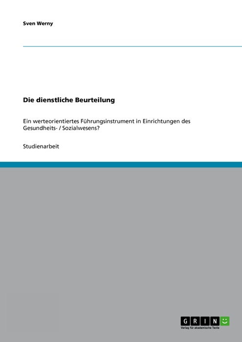 Die dienstliche Beurteilung