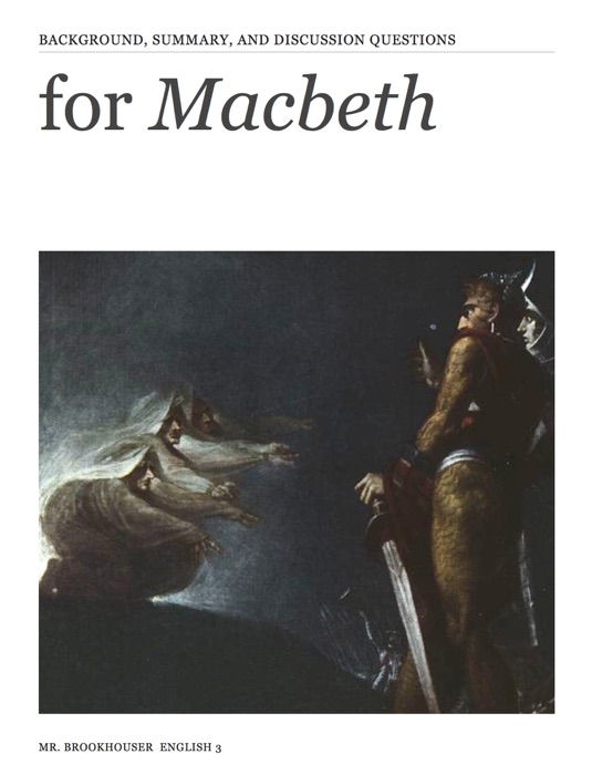 For Macbeth