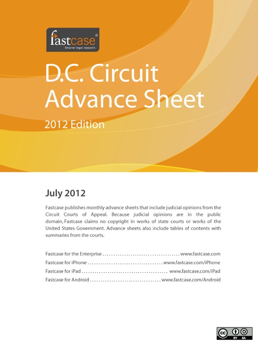 D.C. Circuit Advance Sheet July 2012