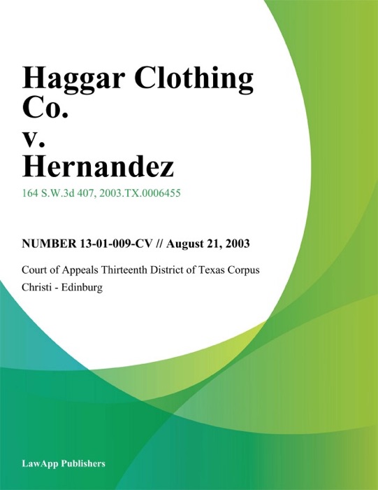 Haggar Clothing Co. v. Hernandez