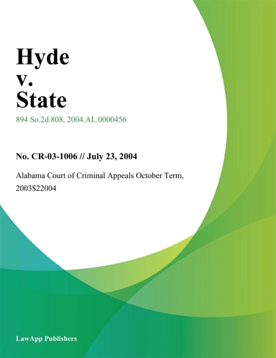 Hyde v. State