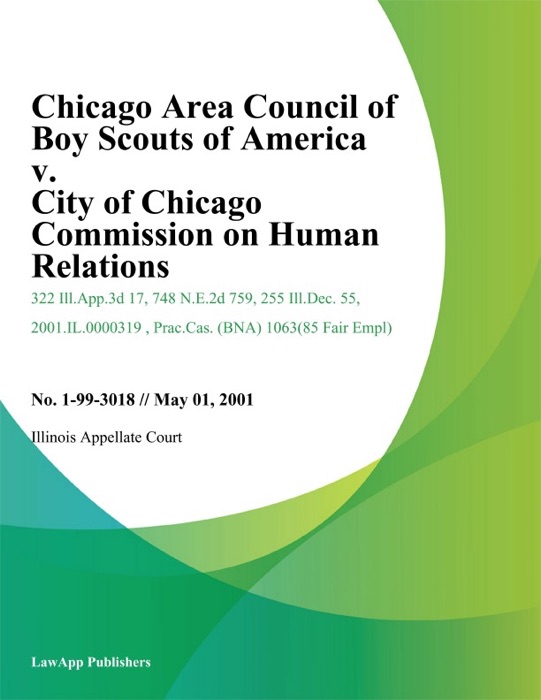 Chicago Area Council of Boy Scouts of America v. City of Chicago Commission on Human Relations