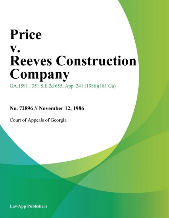 Price v. Reeves Construction Company