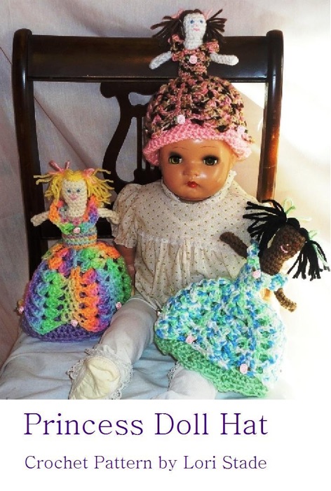 Toddler's Princess Doll Hat Crochet Pattern