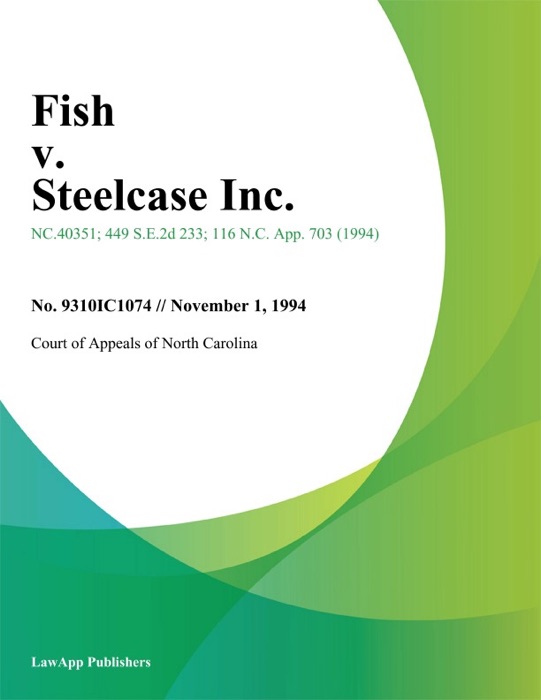 Fish V. Steelcase Inc.