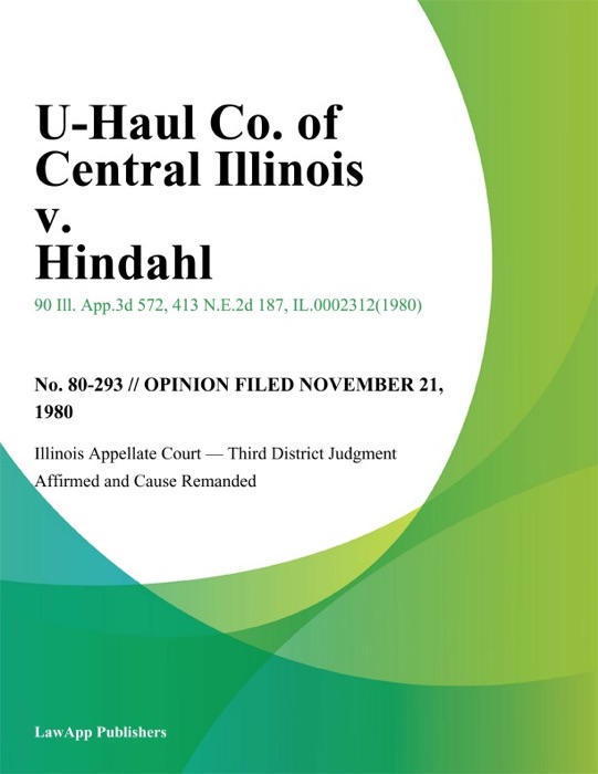 U-Haul Co. of Central Illinois v. Hindahl
