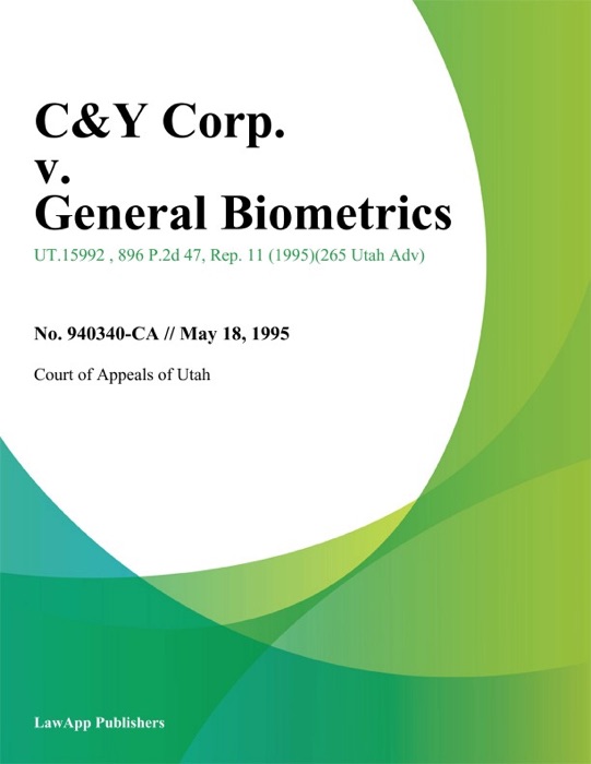 C&Y Corp. v. General Biometrics