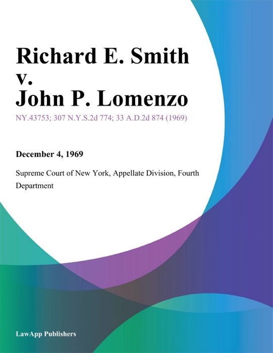 Richard E. Smith v. John P. Lomenzo