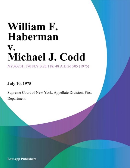 William F. Haberman v. Michael J. Codd