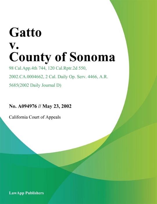 Gatto V. County Of Sonoma