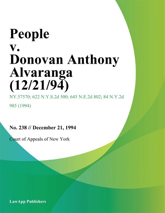 People v. Donovan Anthony Alvaranga