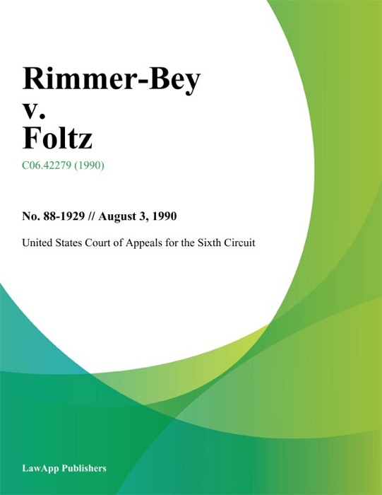 Rimmer-Bey v. Foltz