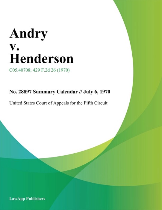 Andry v. Henderson
